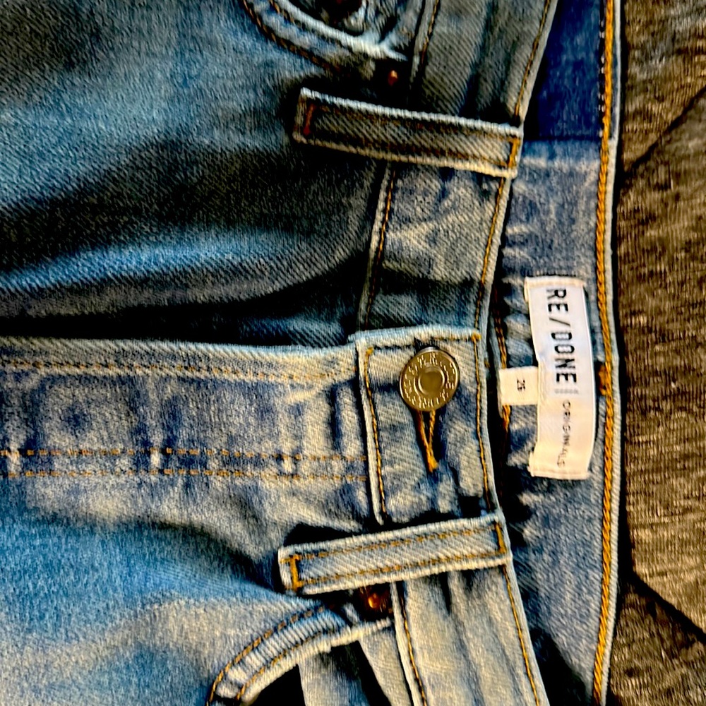 Never worn Re/Done Original Jeans button fly